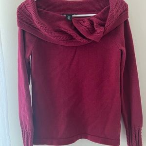 Cranberry red WHBM sweater